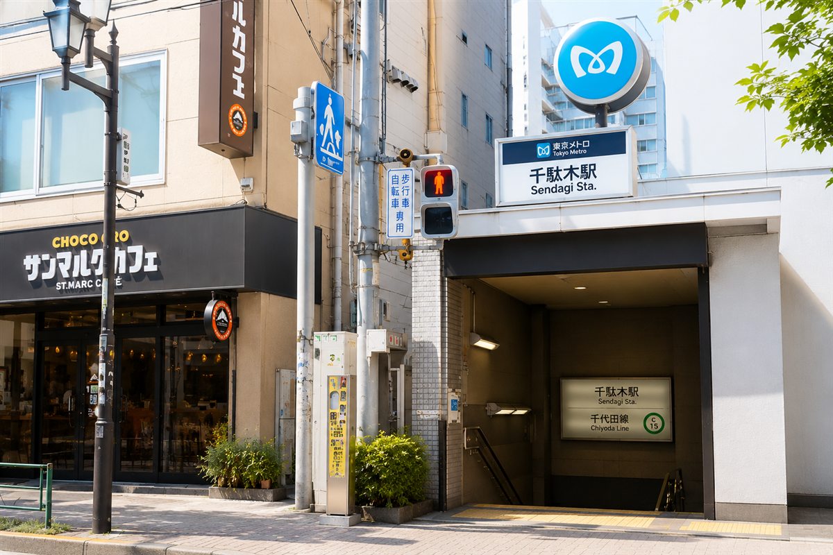 千駄木駅 団子坂下口